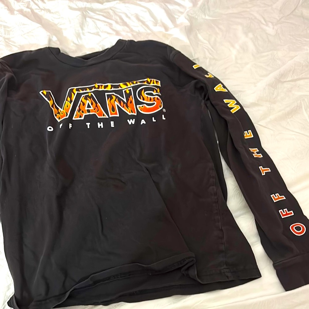 Vans Kids Black Long Sleeve Shirt